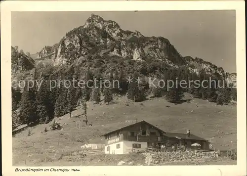 Bruendlingalm im Chiemgau Kat. Bruendling Alm