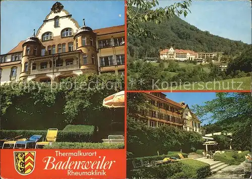 Badenweiler Rheumaklinik der BVA Park Kat. Badenweiler