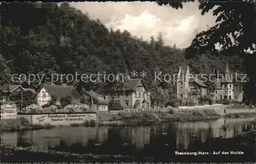 Treseburg Harz Auf der Halde Gasthaus Waldesruh Kat. Treseburg