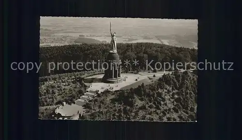 Teutoburgerwald Hermannsdenkmal Fliegeraufnahme Kat. Detmold