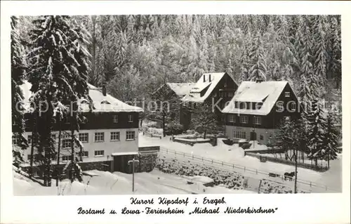 Kipsdorf Postamt und Lowa Ferienheim Michael Niederkirchner Kat. Altenberg