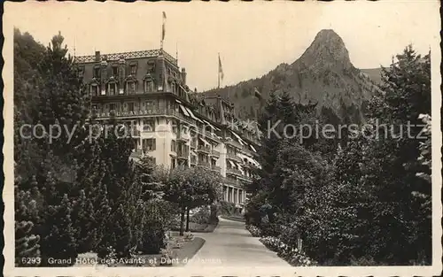 Les Avants Grand Hotel des Avants et Dent de Jaman Kat. Les Avants