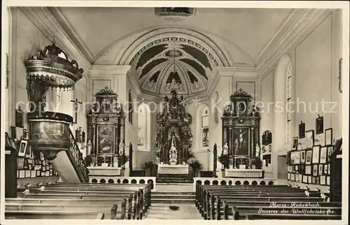 Maria Rickenbach Wallfahrtskirche Inneres / Niederrickenbach /Bz. Nidwalden