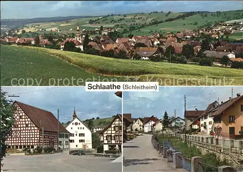 Schleitheim Panorama Fachwerkhaus Dorfpartie Kat. Schleitheim