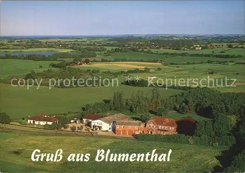 Holzdorf Eckernfoerde Gasthof Pension Blumenthal Fliegeraufnahme Kat. Holzdorf