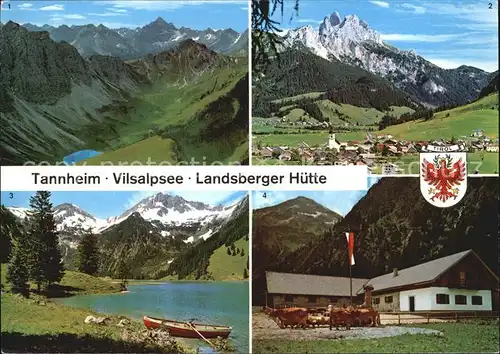 Tannheim Tirol Vilsalpsee Landsberger Huette Alphuette Kat. Tannheim