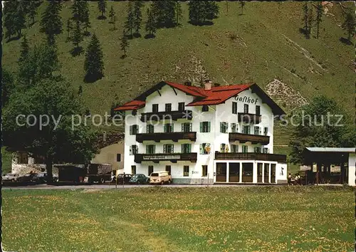 Hinterriss Tirol Gasthof Alpenhof Kat. Vomp