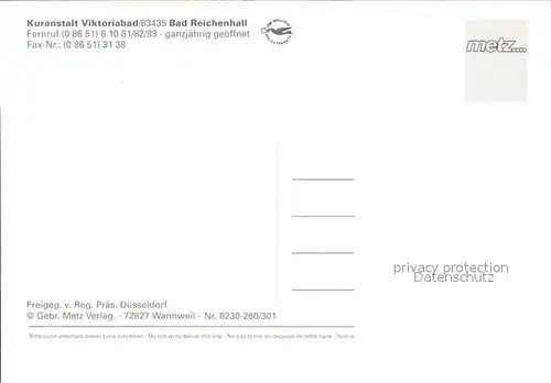 Bad Reichenhall Kuranstalt Viktoriabad Fliegeraufnahme Kat. Bad Reichenhall