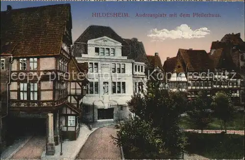 Hildesheim Pfeilerhaus 17. Jhdt. Gildehaeuser 16. Jhdt. Kat. Hildesheim