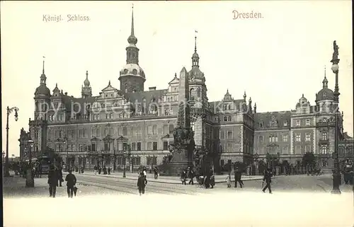 Dresden Koenigliches Schloss Kat. Dresden Elbe