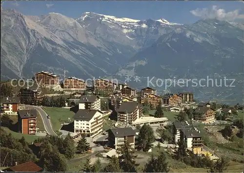 Nendaz Teilansicht Hotels Alpenpanorama / Haute-Nendaz /Bz. Conthey