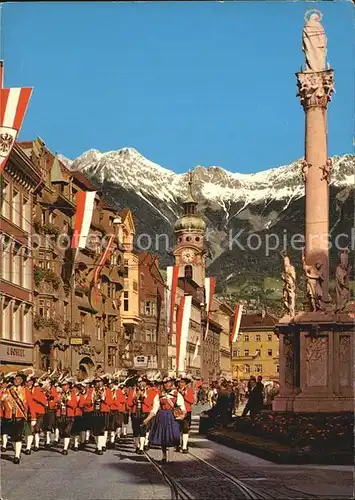 Innsbruck Maria Theresien Strasse Wiltener Stadtmusikkapelle Kat. Innsbruck