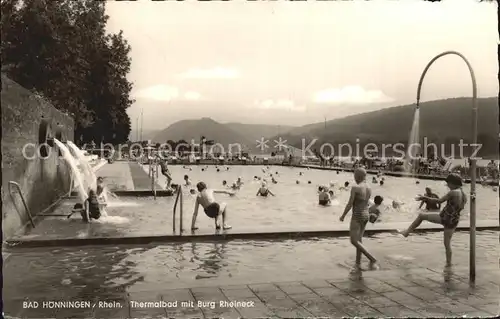 Bad Hoenningen Thermalbad mit Burg Rheineck Kat. Bad Hoenningen