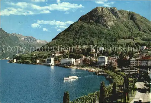 Paradiso Lago di Lugano Lungolago e il San Salvatore Kat. Paradiso