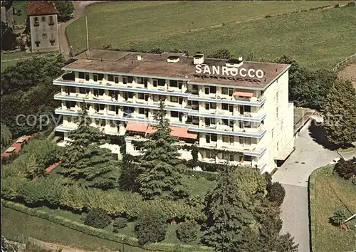 Lugano TI Kurhaus Sanrocco Fliegeraufnahme Kat. Lugano