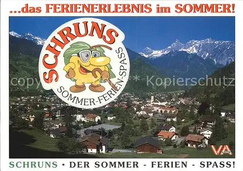 Schruns Vorarlberg Sommerpanorama Montafon Kat. Schruns