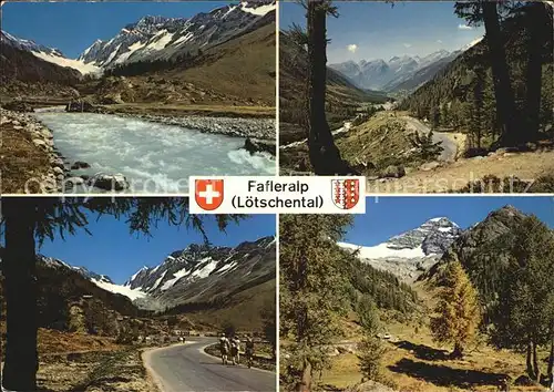 Fafleralp Loetschental Panorama Bergbach Alpen Kat. Blatten VS