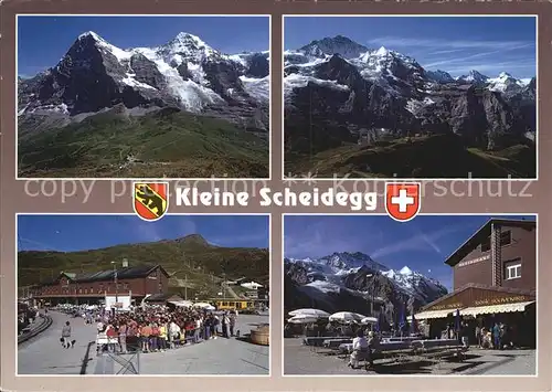 Grindelwald Passhoehe Kleine Scheidegg Bergrestaurant Alpenpanorama Kat. Grindelwald