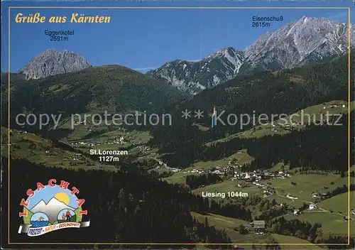 St Lorenzen Lesachtal Panorama Erholungsgebiet Liesing Klebas Lienzer Dolomiten / St Lorenzen /