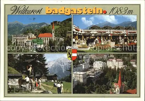 Badgastein Pfarrkirche Kongresszentrum Malerwinkel Zentrum Weltkurort Kat. Bad Gastein