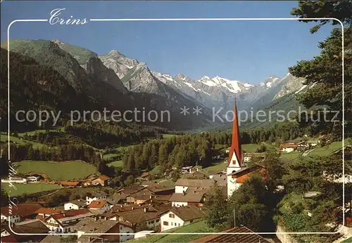 Trins Innsbruck Ortspartie mit Kirche Alpenpanorama Kat. Trins