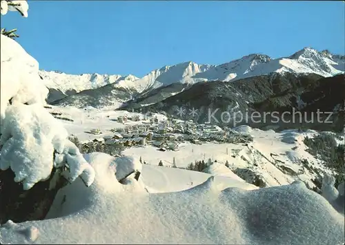 Serfaus Tirol Wintersportplatz Alpenpanorama Kat. Serfaus