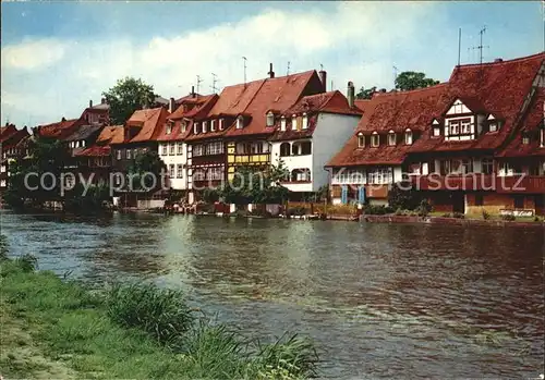 Bamberg Klein Venedig Uferweg am Fluss Kat. Bamberg