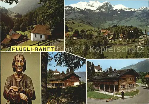 Ranft Flueeli Bruder Klaus Wohnhaus Geburtshaus Alpenpanorama Kat. Flueeli Ranft