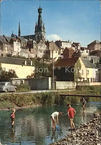 Walcourt Heure Kinder am Bach Kat. 