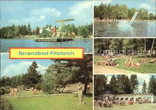 Schneeberg Erzgebirge Strandbad Filzteich Kat. Schneeberg