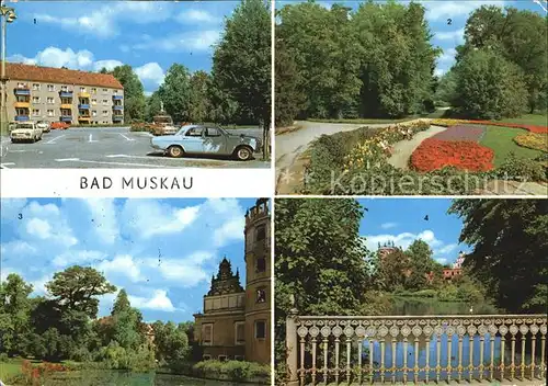 Muskau Oberlausitz Bad Park Moorbad Schlossruine Kat. Bad Muskau