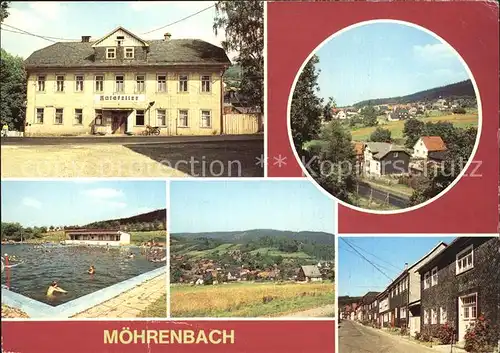 Moehrenbach Restaurant Ratskeller Freibad Friedensstrasse Kat. Moehrenbach