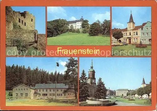 Frauenstein Brand Erbisdorf Burgruine Schloss Rathaus Kat. Brand Erbisdorf
