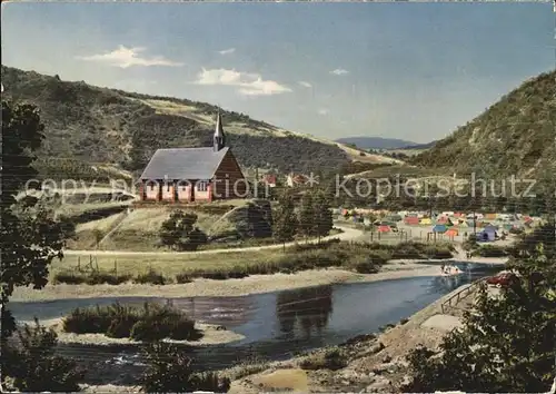 Altenahr Camping mit Kirche Kat. Altenahr