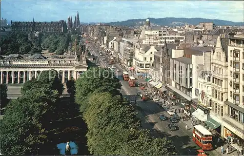 Edinburgh Princess Street from Scott Monument Kat. Edinburgh