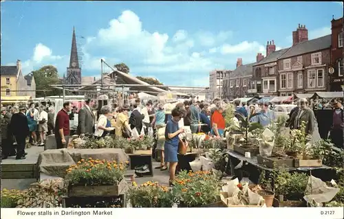 Darlington Flower Stalls Market Kat. Darlington