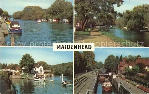 Maidenhead Riverside Schleuse Kat. Windsor and Maidenhead