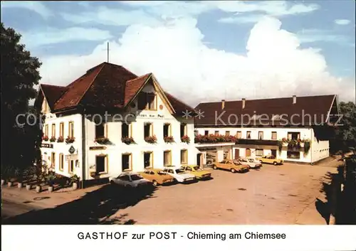 Chieming Chiemsee Gasthof zur Post Kat. Chieming