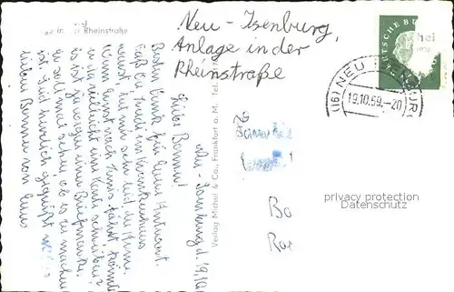 Neu Isenburg Anlage Rheinstrasse Fontaene Kat. Neu Isenburg