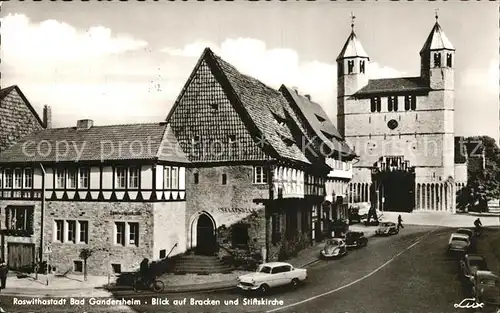 Bad Gandersheim mit Bracken und Stiftskirche Kat. Bad Gandersheim