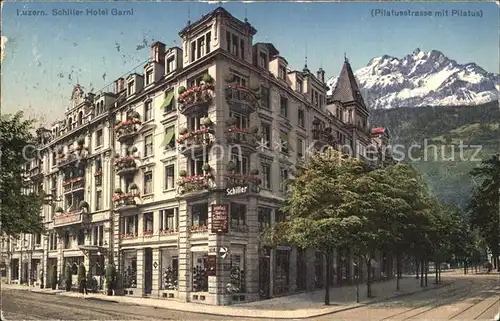 Luzern LU Hotel Schiller Garni Pilatusstra?e Pilatus Kat. Luzern