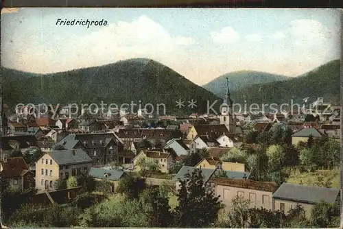 Friedrichsroda Ansicht Kirche Kat. Friedrichsroda