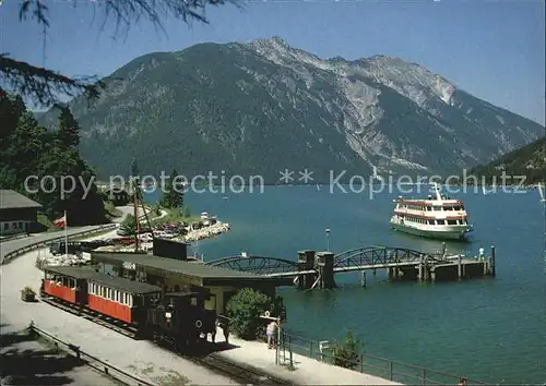 Achensee Achenseebahn Anlegesteg Fahrgastschiff Kat. Eben am Achensee