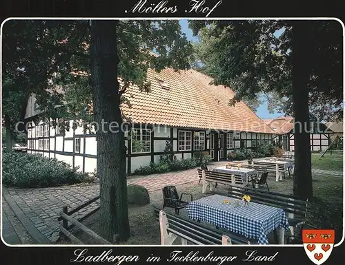 Ladbergen Altes Gasthaus Moellers Hof Garten Kat. Ladbergen