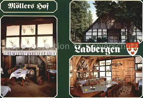 Ladbergen Altes Gasthaus Moellers Hof Gastraum Kat. Ladbergen