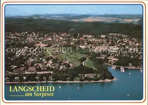 Langscheid Sorpesee Fliegeraufnahme Kat. Sundern (Sauerland)