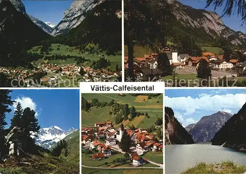 Vaettis SG Calfeisental Total und Teilansichten / Vaettis /Bz. Sarganserland