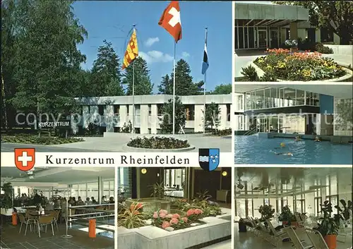 Rheinfelden AG Kurzentrum Flaggen Kat. Rheinfelden