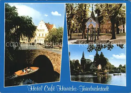 Friedrichstadt Eider Hotel Cafe Hinrichs Kirche Bootfahren Kat. Friedrichstadt