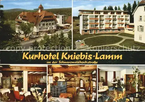 Kniebis Freudenstadt Kurhotel an der Schwarzwaldhochstrasse Restaurant Kat. Freudenstadt